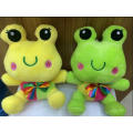 Brinquedo macio dos miúdos bonitos do animal de pelúcia Brinquedo verde do frog da rã